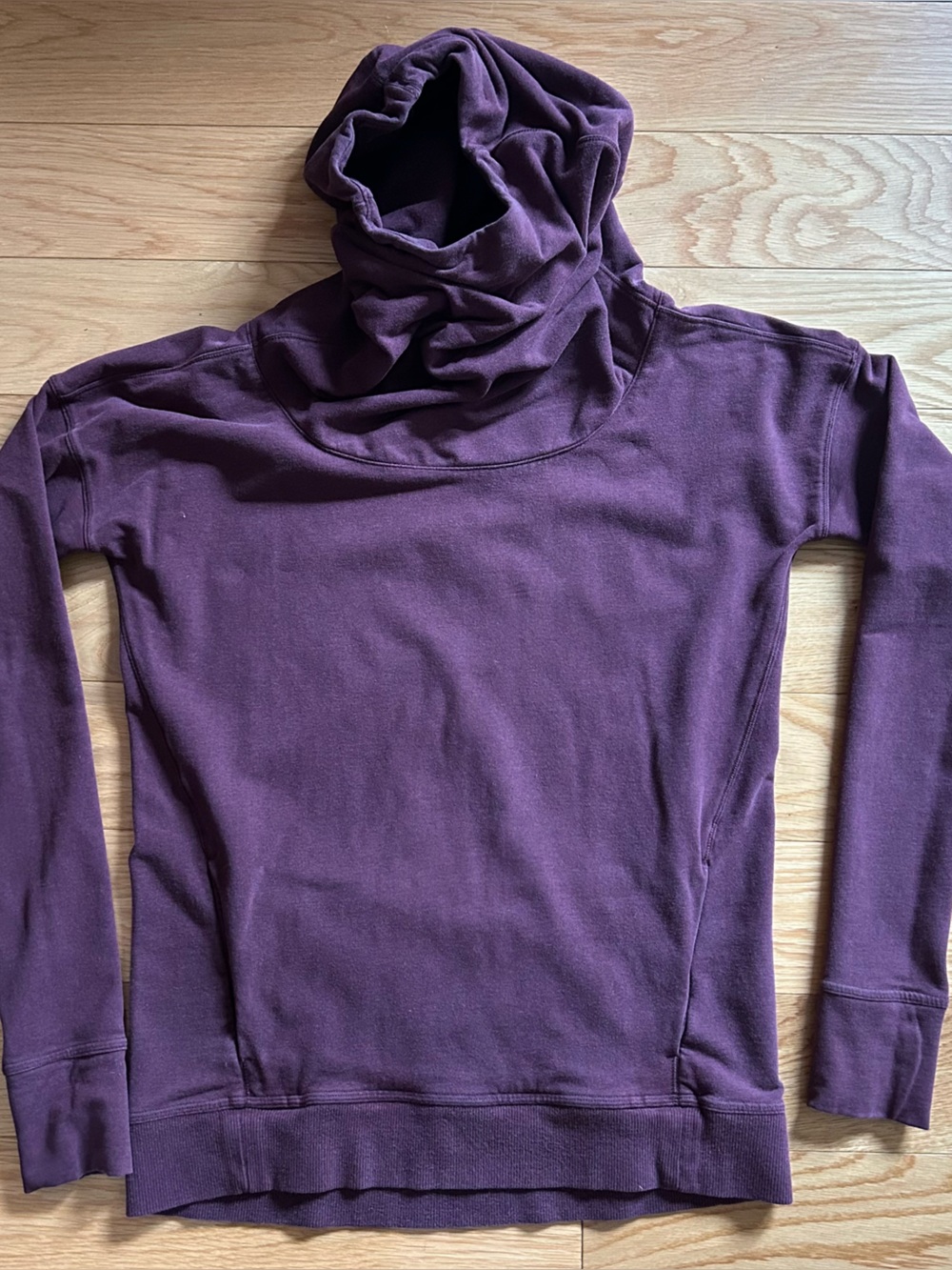 Lululemon On The Double Pullover Cowl Neck Hoodie Sweatshirt